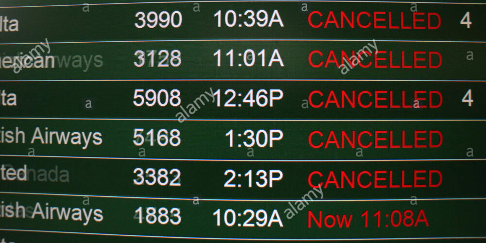 Aeroporto di Catania: Volo Cancellato Alitalia AZ 1685 del 08.03.19