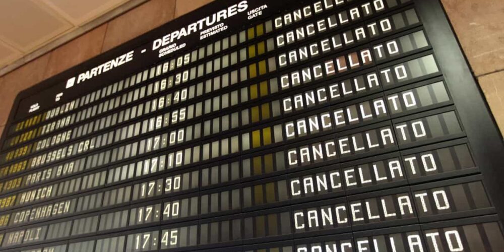 Aeroporto di Palermo: Volo Cancellato Alitalia AZ 1784 del 08.03.19